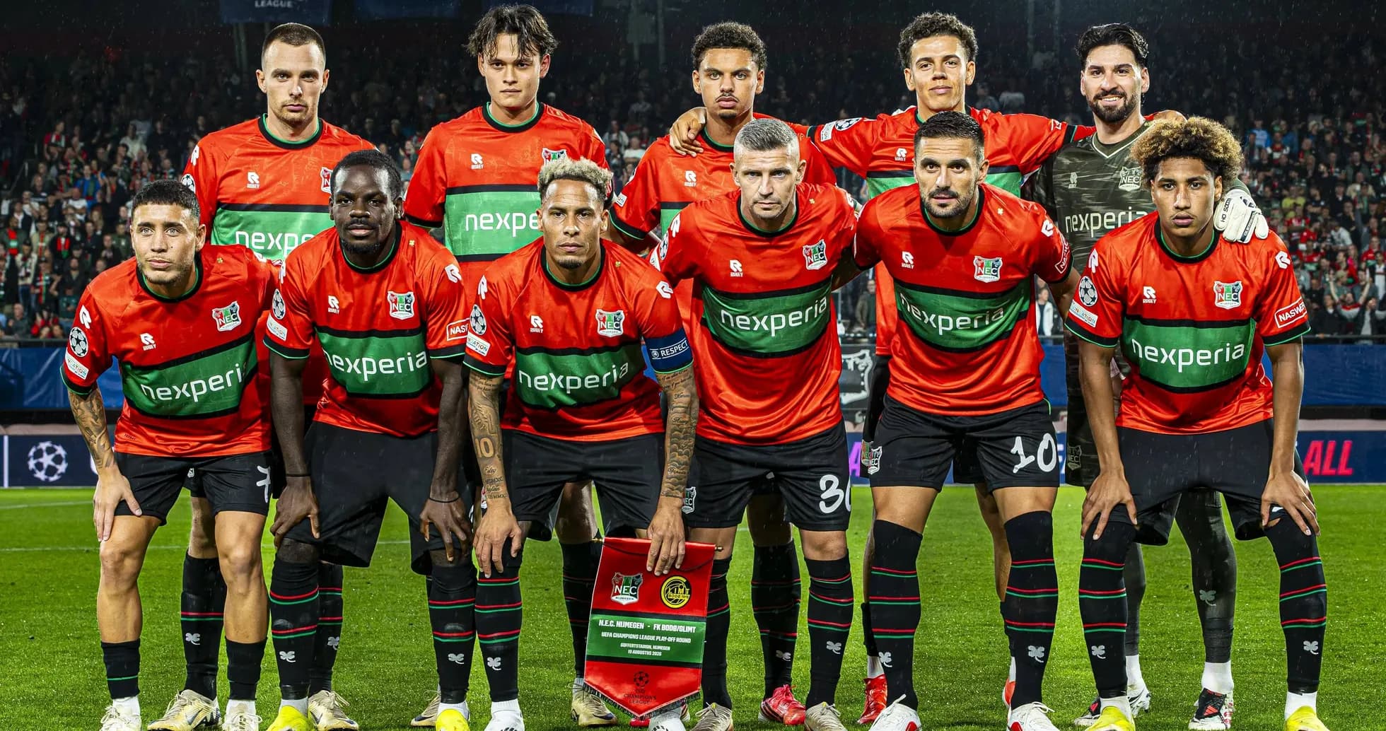 NEC Nijmegen team photo before Europa League match NEC Nijmegen team photo before Europa League match