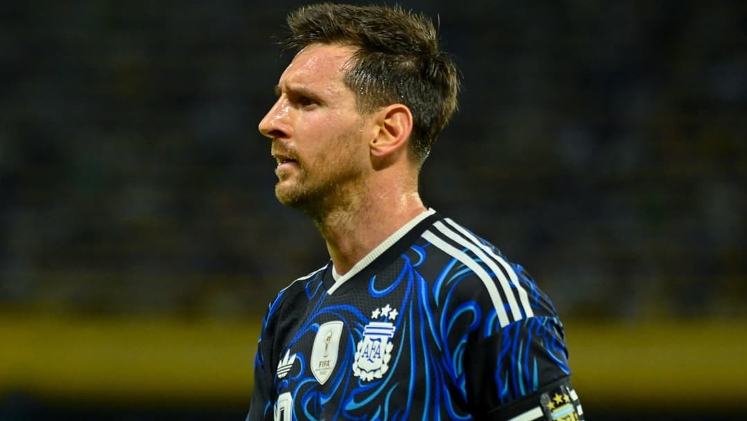 Player in Argentina jersey during match Player in Argentina jersey during match