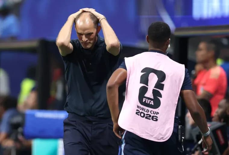 Coach with hands on head during match frustration Coach with hands on head during match frustration