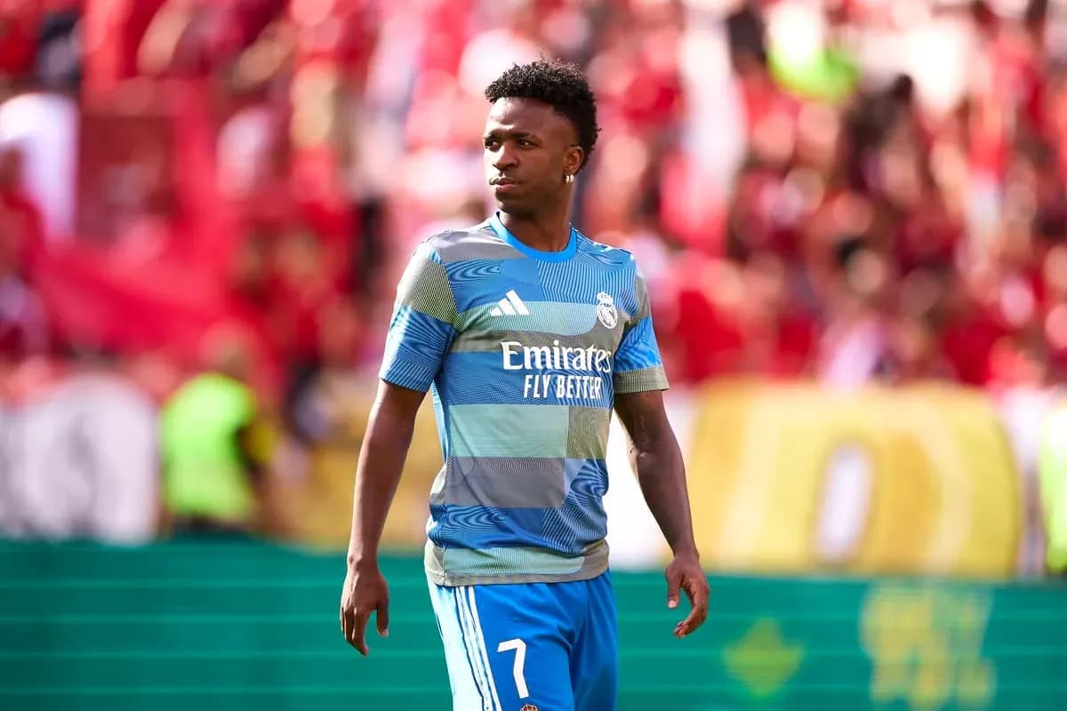 Player in Real Madrid kit during match Player in Real Madrid kit during match