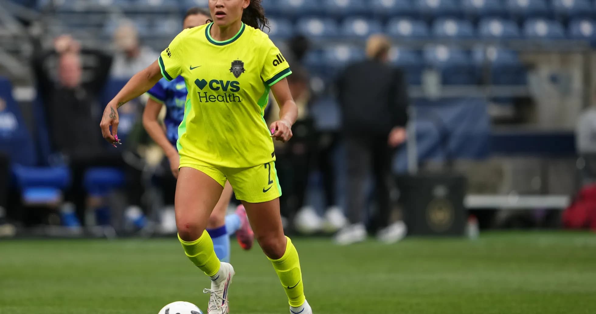 Player dribbling the ball during match Player dribbling the ball during match