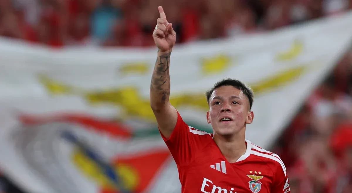 Benfica player celebrating a goal during match Benfica player celebrating a goal during match