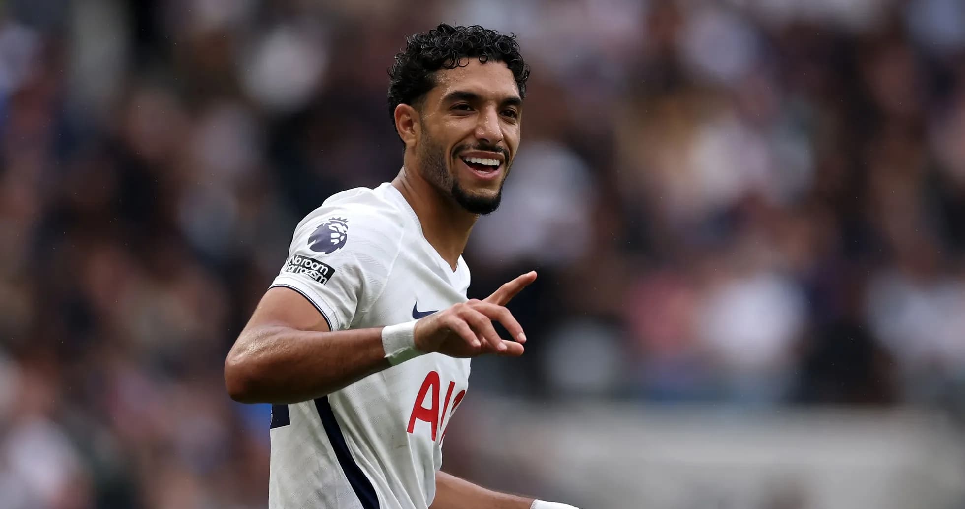 Player celebrating during a Premier League match Player celebrating during a Premier League match