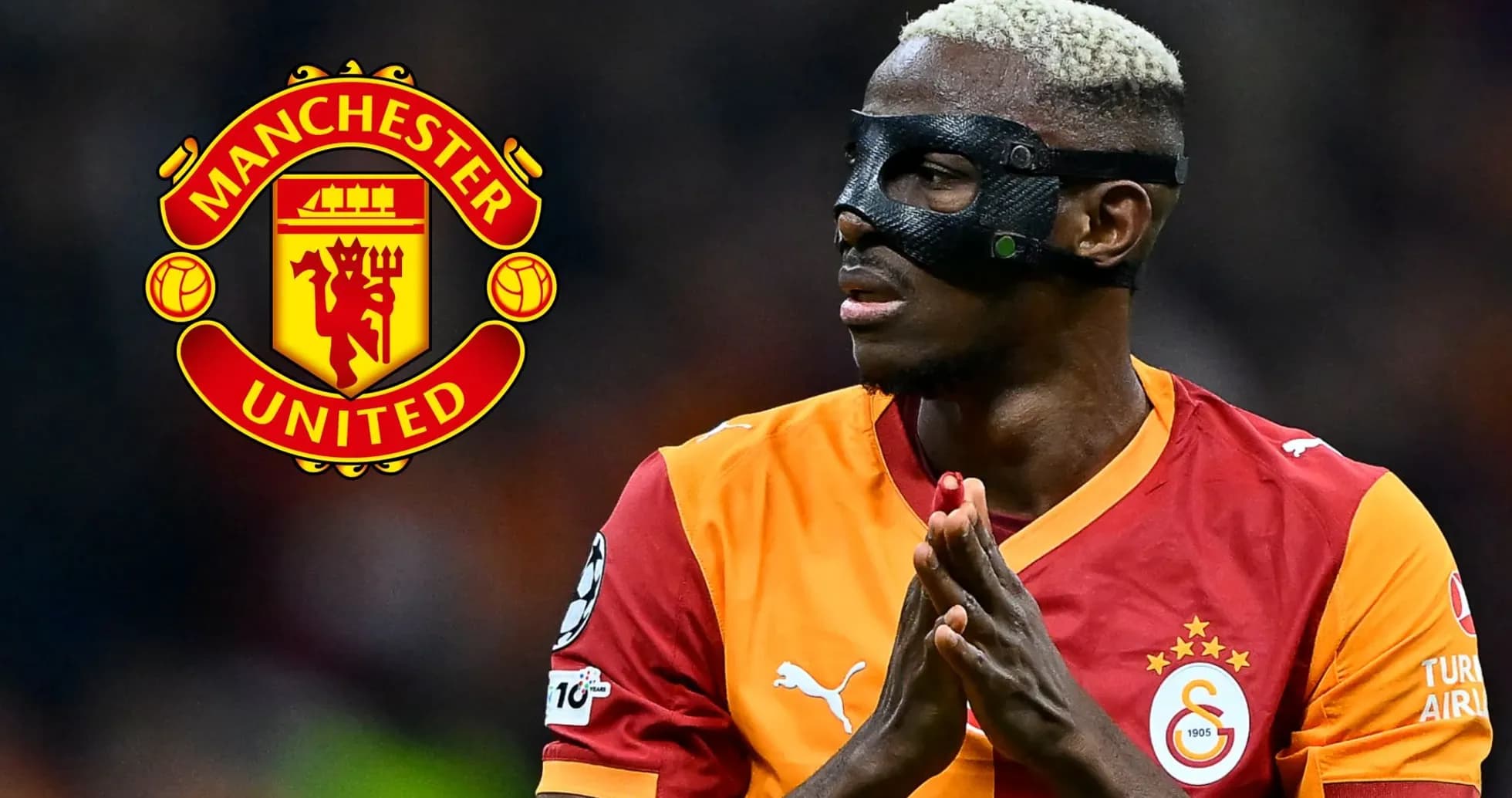 Player wearing a mask during match with logo Player wearing a mask during match with logo