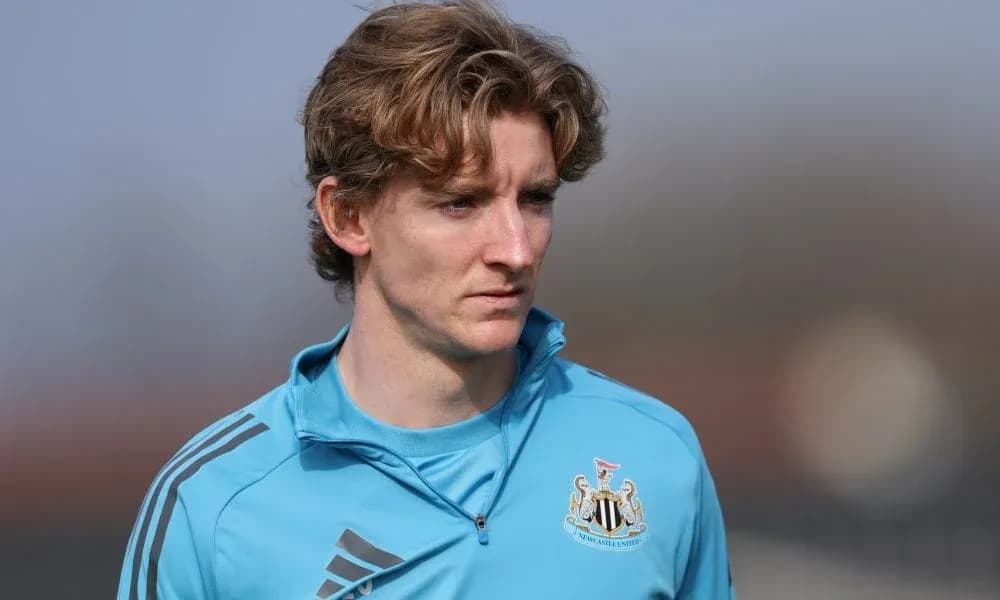 Player in Newcastle United training gear during session Player in Newcastle United training gear during session