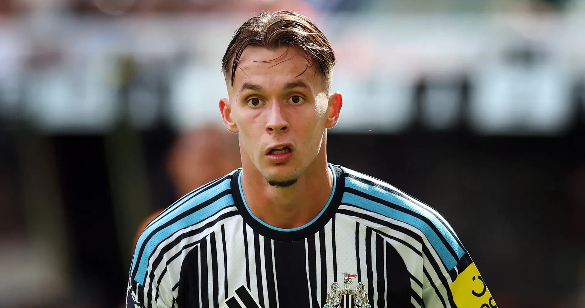 Newcastle United player in match action Newcastle United player in match action