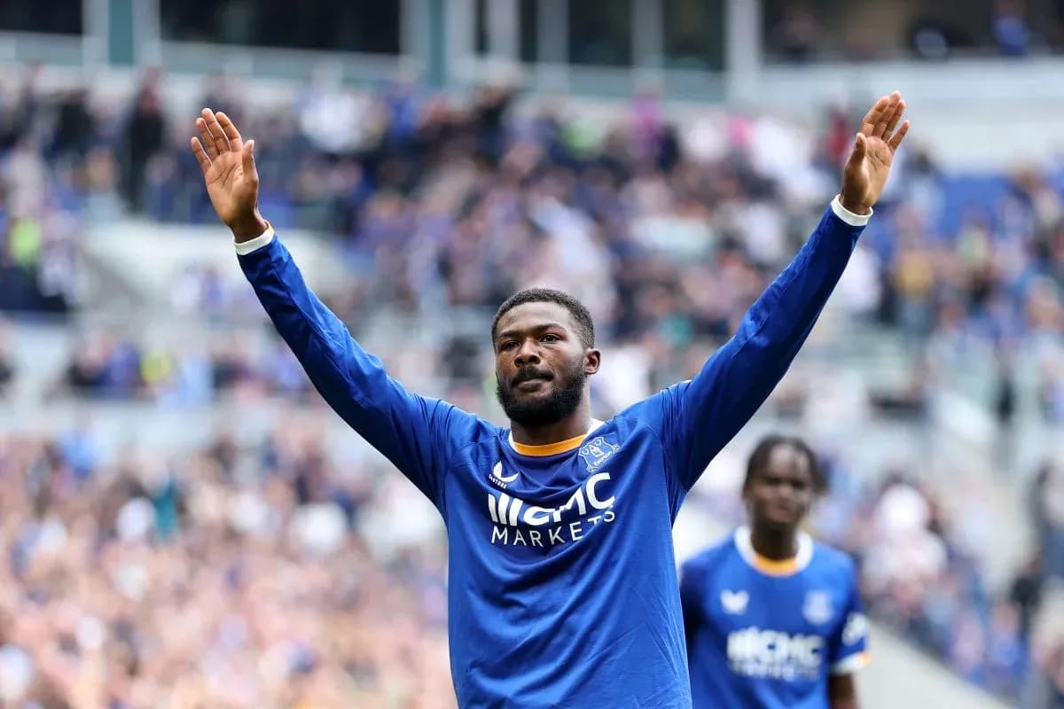 Everton player celebrating during a match Everton player celebrating during a match