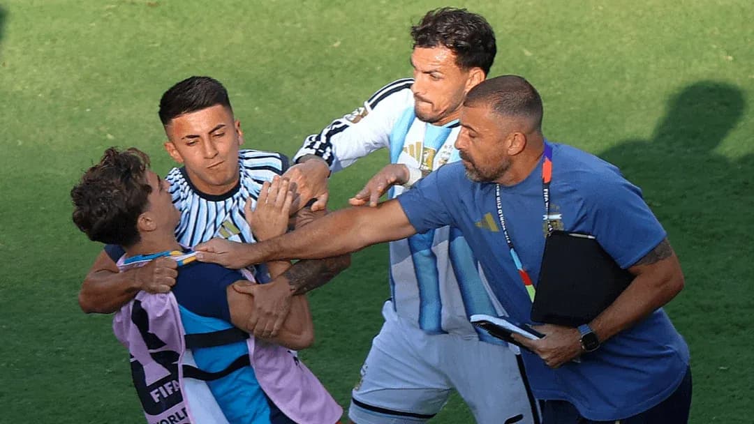 Players involved in altercation during match Players involved in altercation during match