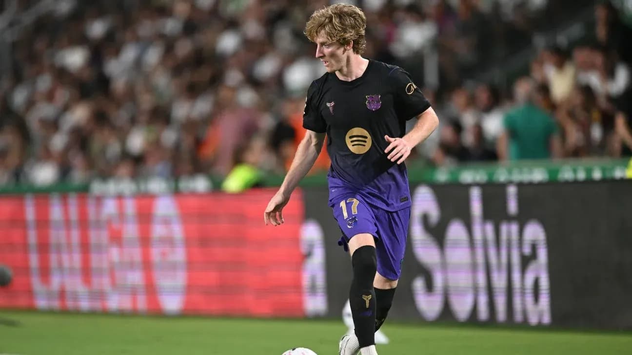 Player in action during a football match Player in action during a football match