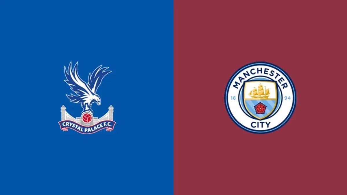 Logos of Crystal Palace and Manchester City Logos of Crystal Palace and Manchester City