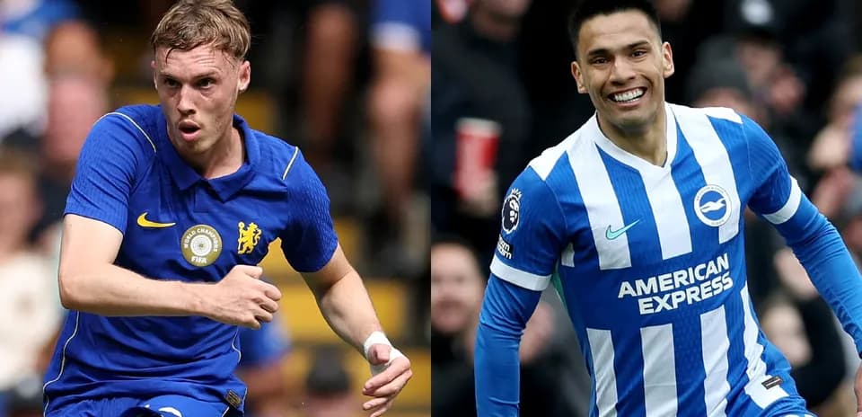 Chelsea and Brighton players during Premier League match Chelsea and Brighton players during Premier League match