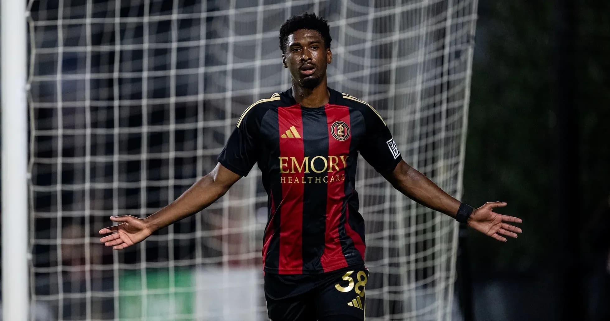 Player celebrating goal during Huntsville City match Player celebrating goal during Huntsville City match