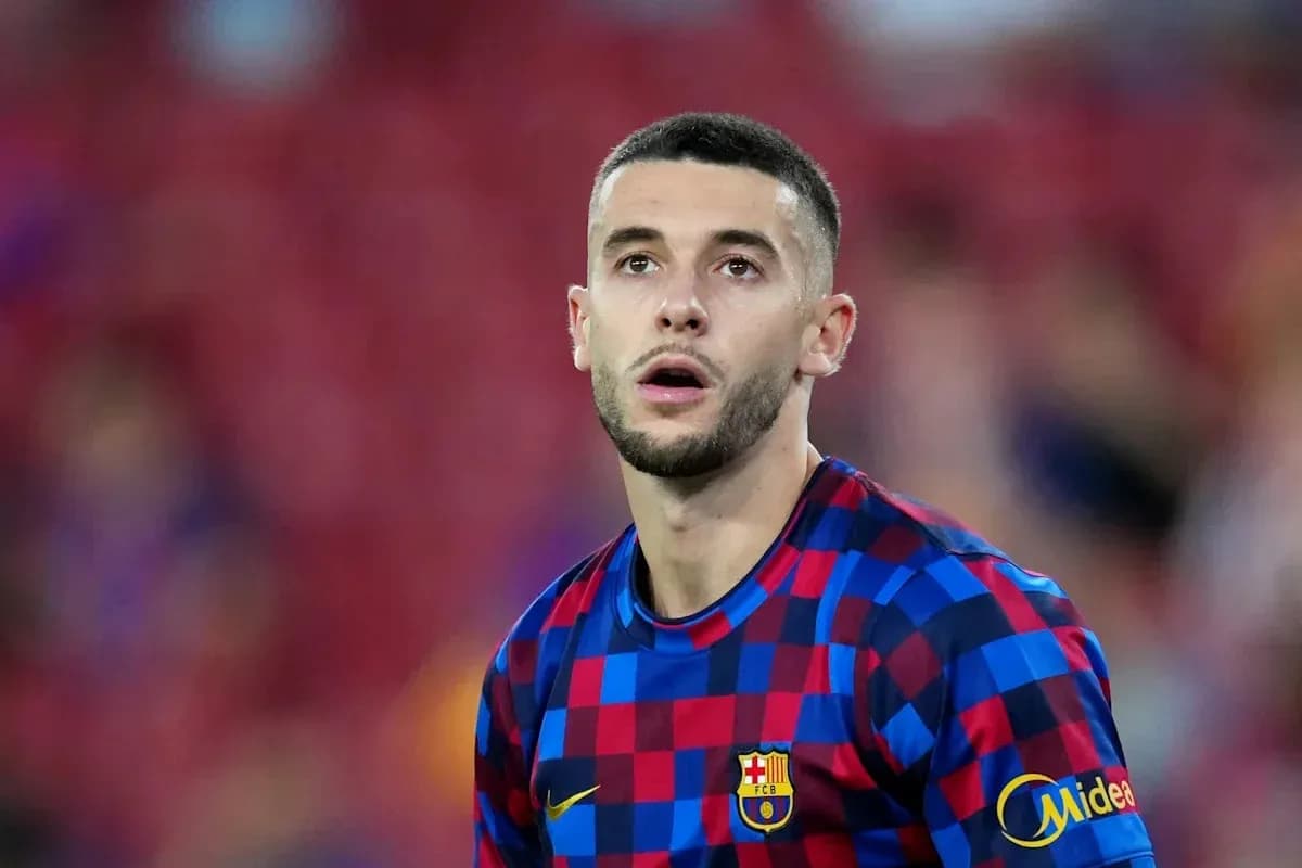Player in Barcelona kit during match Player in Barcelona kit during match