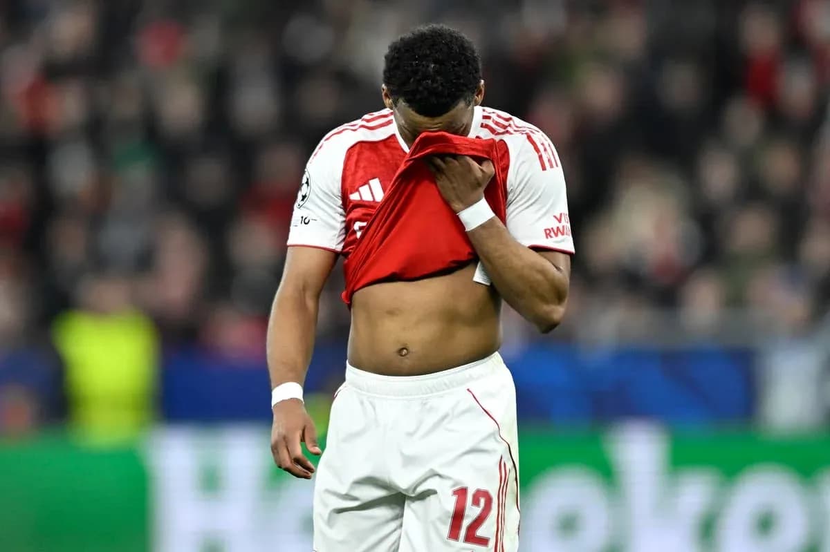 Player holding shirt to face after match Player holding shirt to face after match