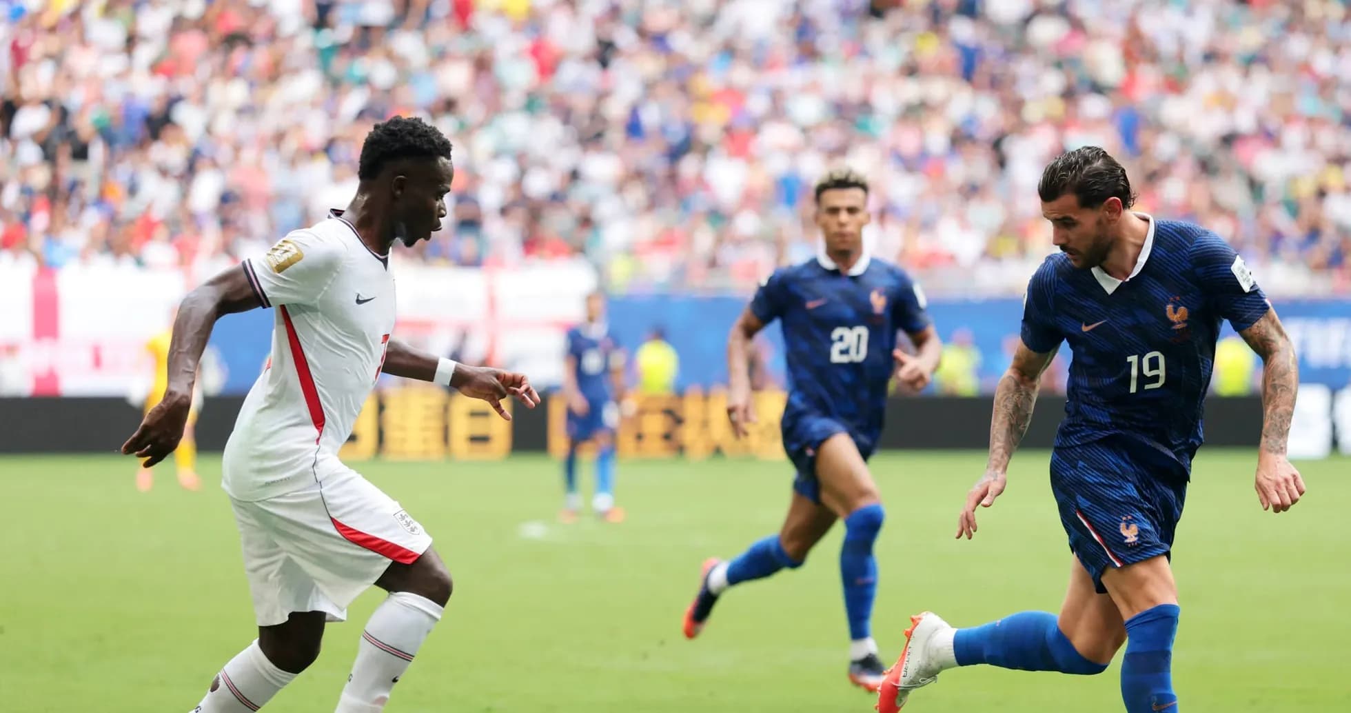Players competing in France vs England match Players competing in France vs England match