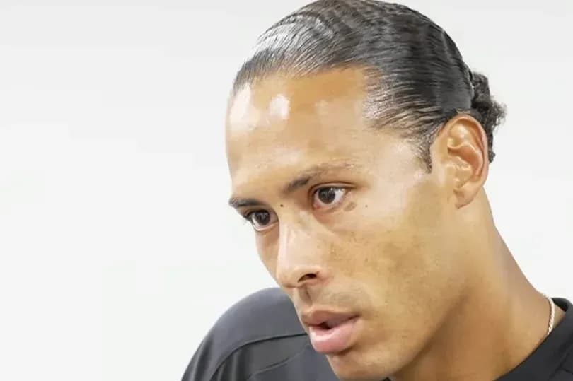 Player speaking during a press conference interview Player speaking during a press conference interview