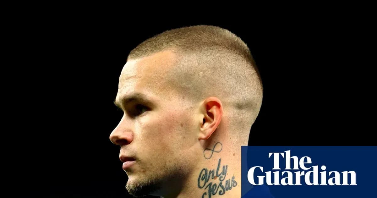 Profile of a player with a tattoo on neck Profile of a player with a tattoo on neck