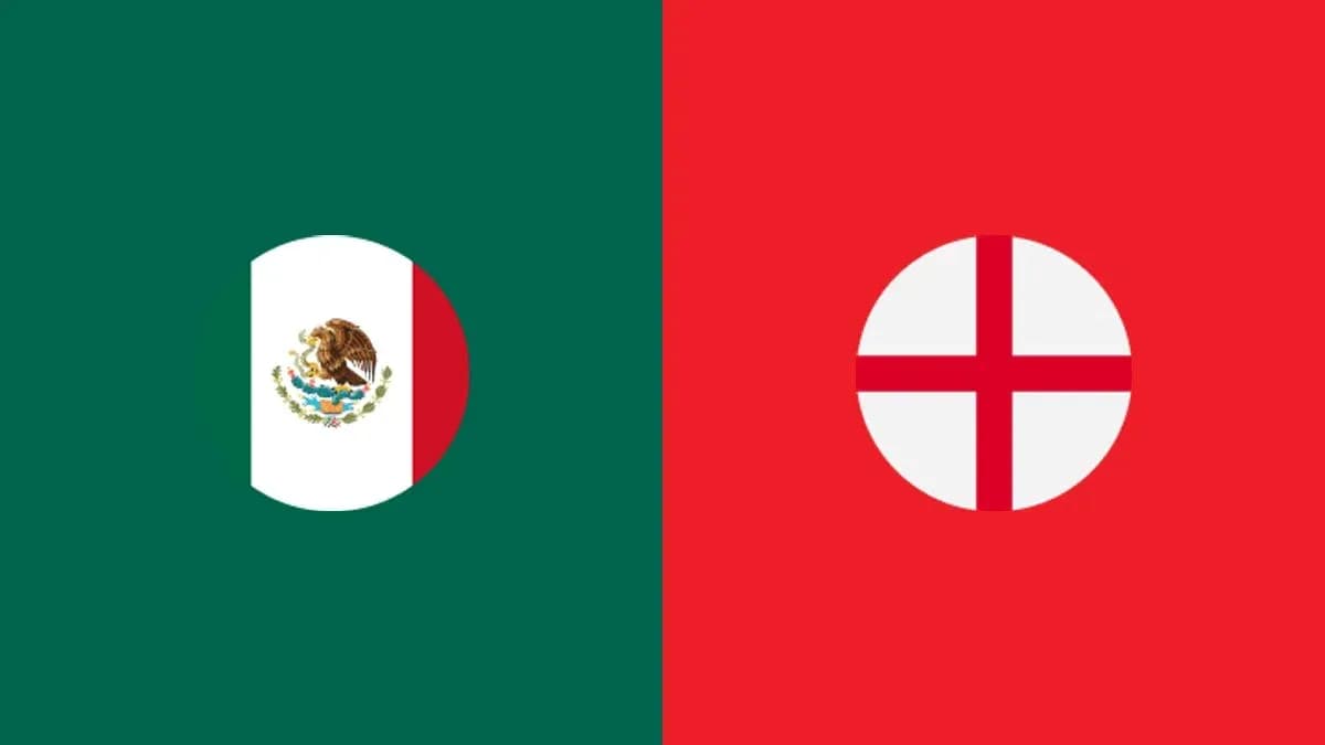 Flags of Mexico and England side by side Flags of Mexico and England side by side