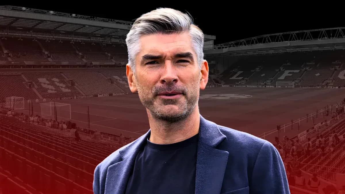 Man standing in front of stadium backdrop Man standing in front of stadium backdrop