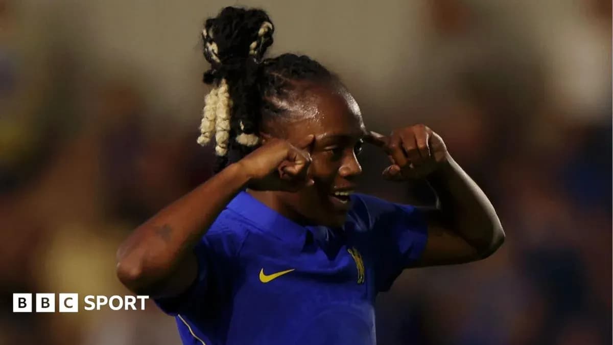 Chelsea player celebrating a goal during match Chelsea player celebrating a goal during match