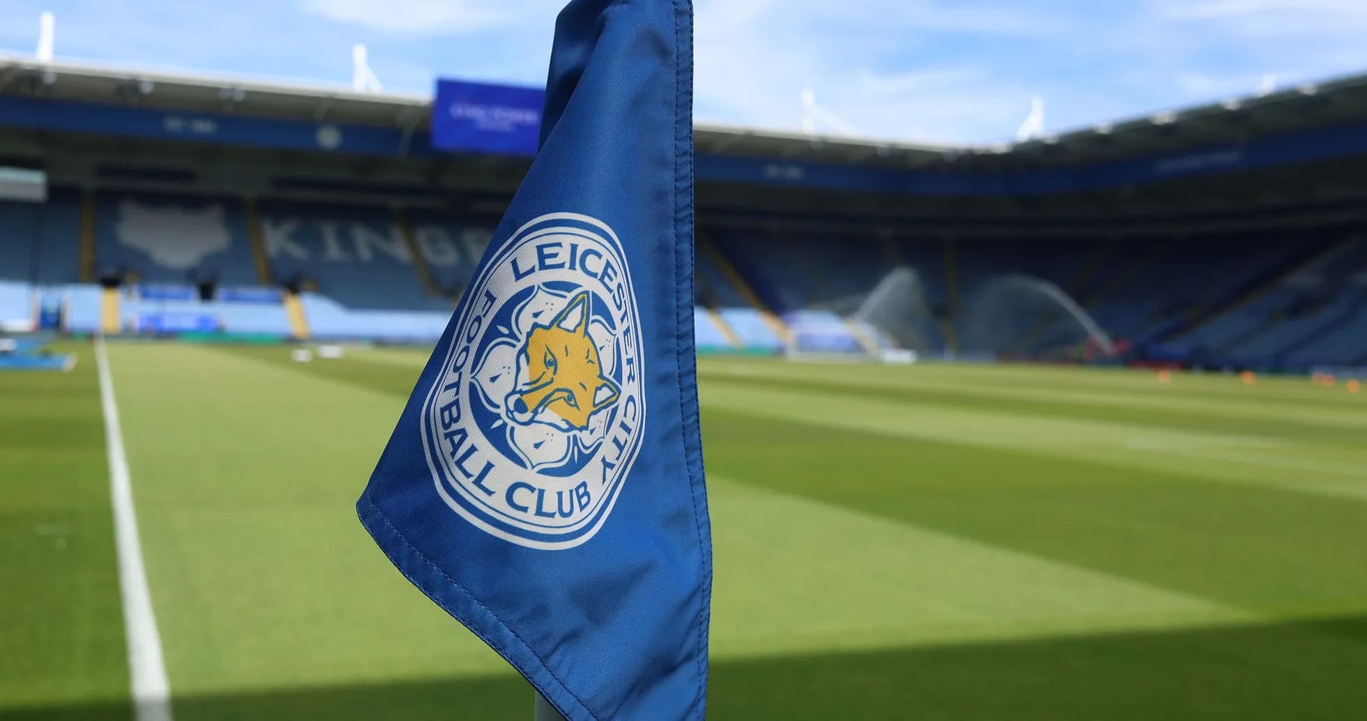 Leicester City FC corner flag at King Power Stadium Leicester City FC corner flag at King Power Stadium