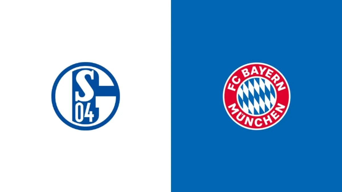 Logos of Schalke 04 and FC Bayern München Logos of Schalke 04 and FC Bayern München