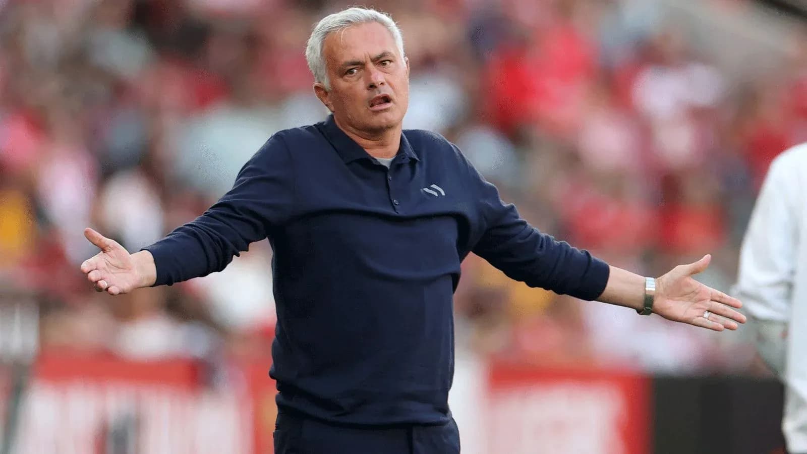 Coach gesturing during a football match Coach gesturing during a football match