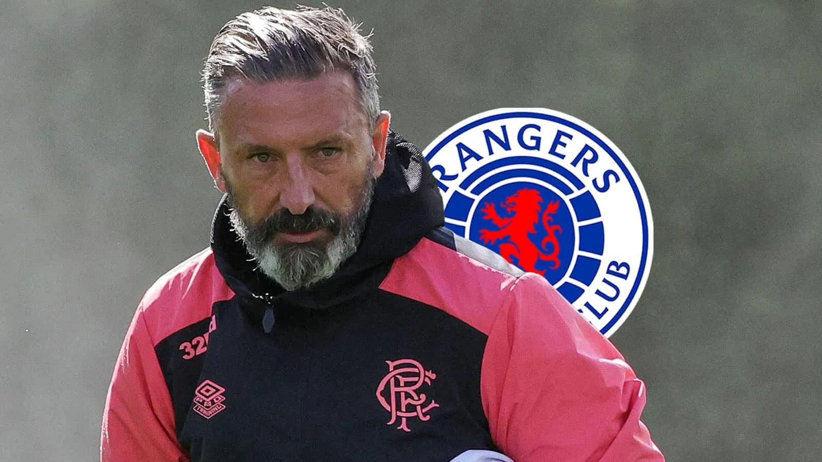 Football coach wearing Rangers training gear Football coach wearing Rangers training gear