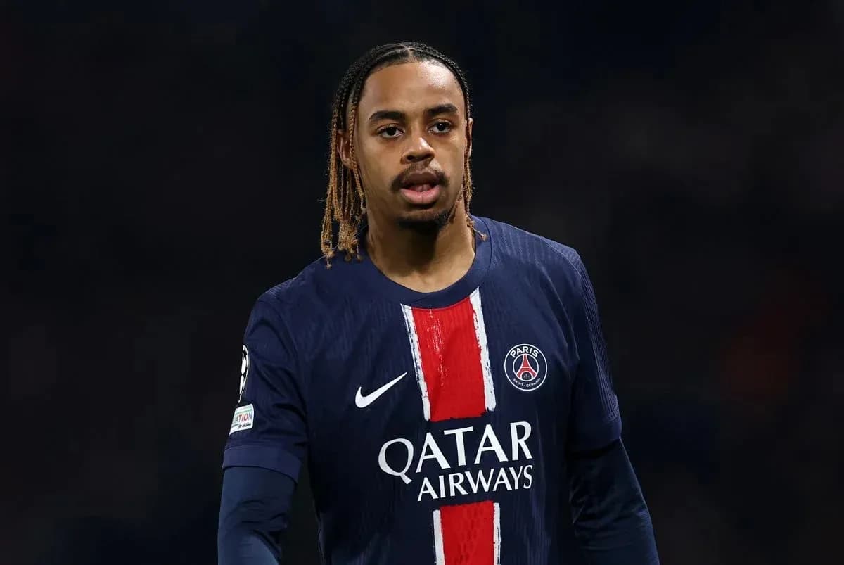 Player wearing PSG jersey during match Player wearing PSG jersey during match