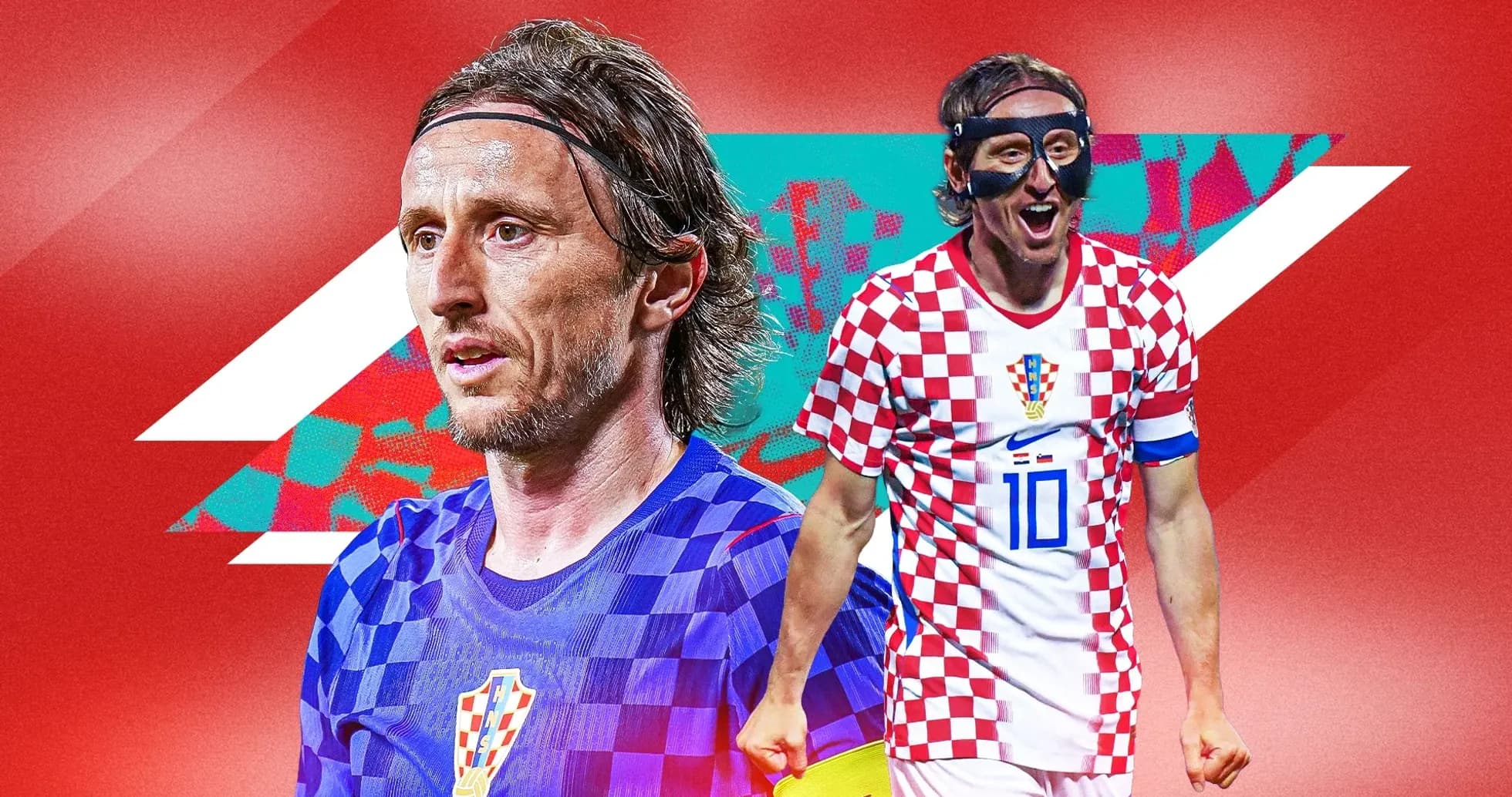 Luka Modrić in Croatian kit during match Luka Modrić in Croatian kit during match