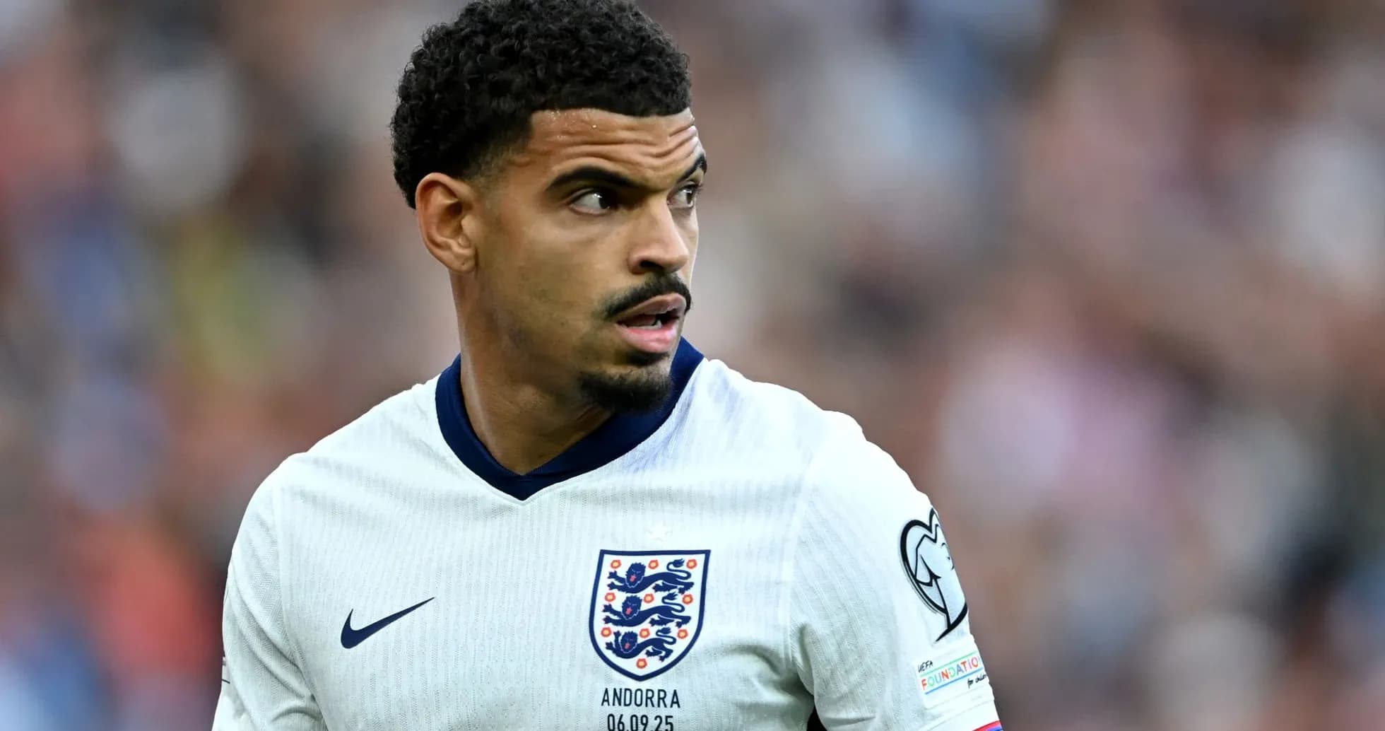 Player in England kit during a match Player in England kit during a match