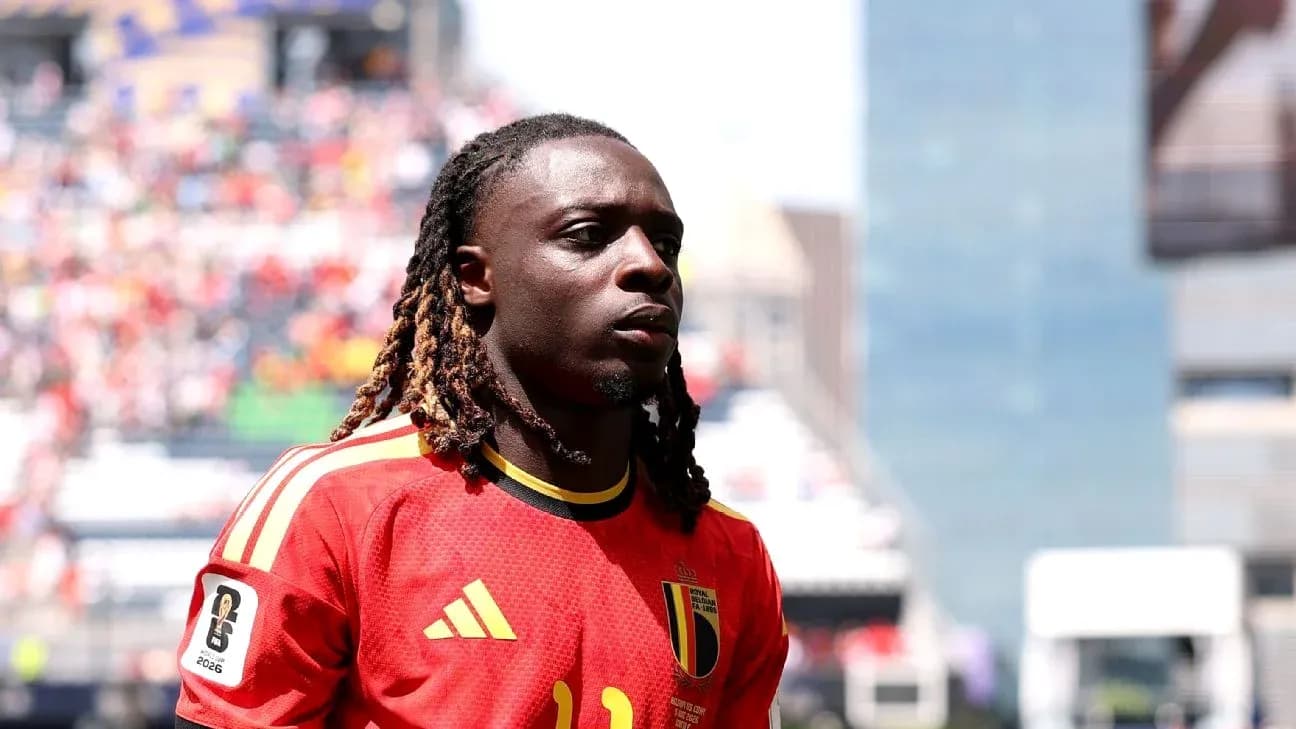 Player wearing Belgium jersey during match preparation Player wearing Belgium jersey during match preparation