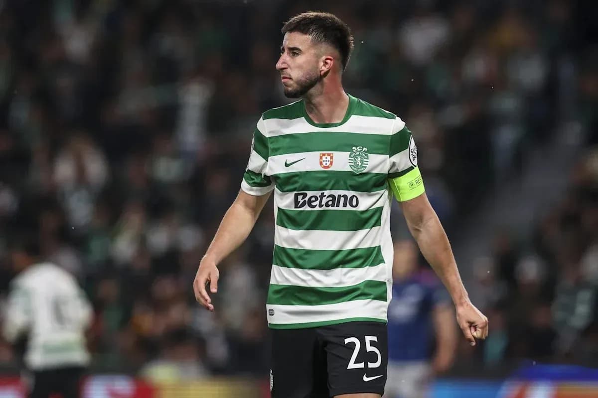 Player wearing captain's armband for Sporting CP Player wearing captain's armband for Sporting CP