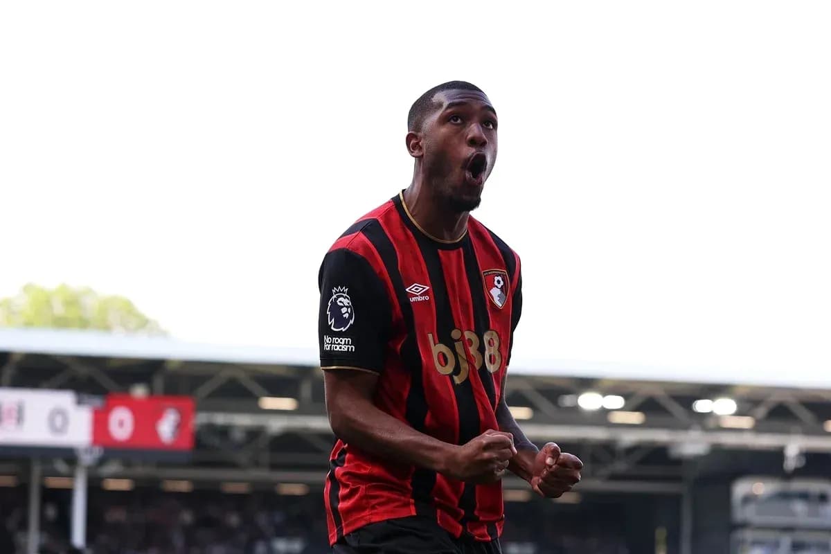 Bournemouth player celebrating a goal during match Bournemouth player celebrating a goal during match