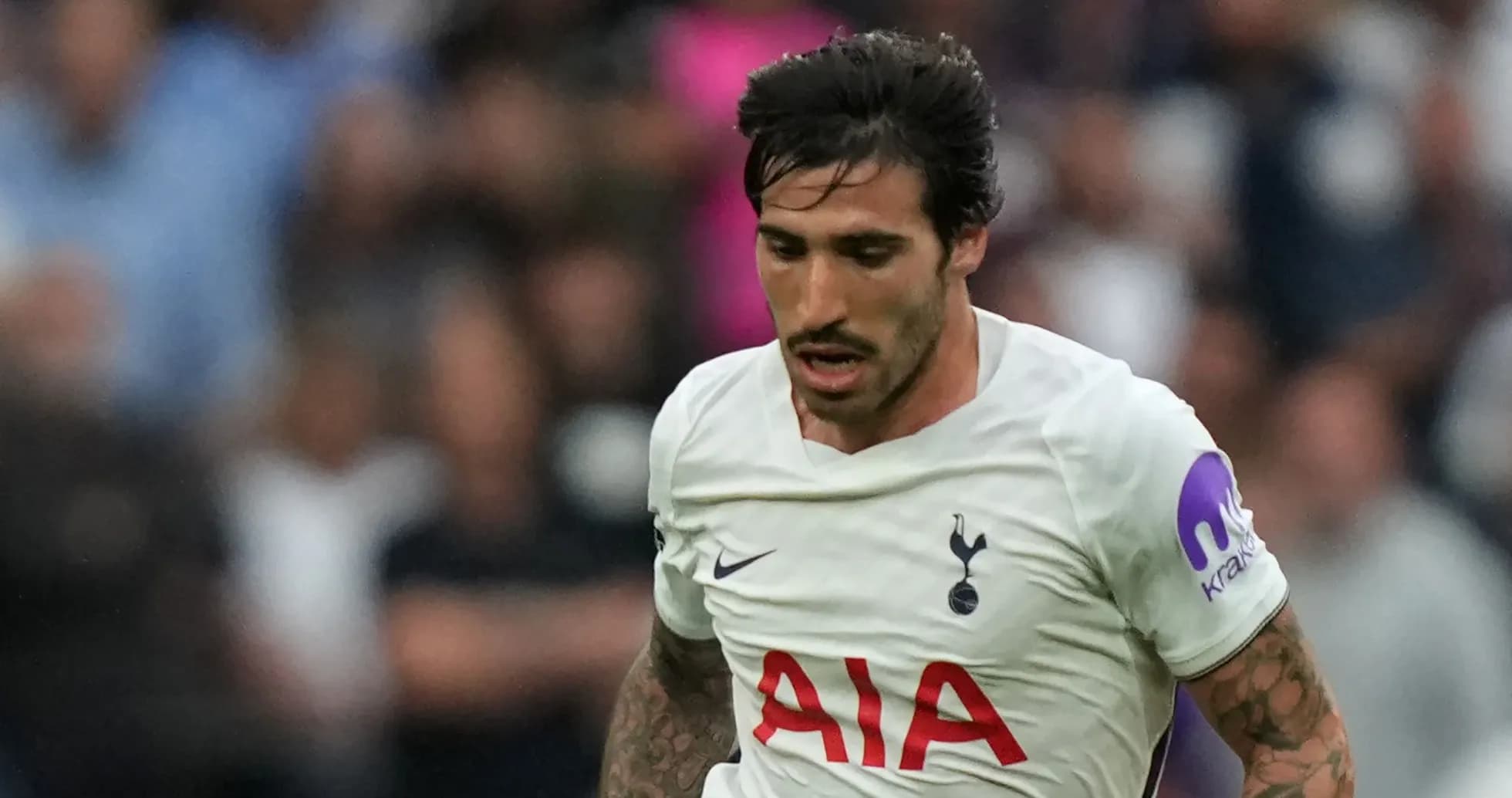 Player running during a Tottenham match Player running during a Tottenham match