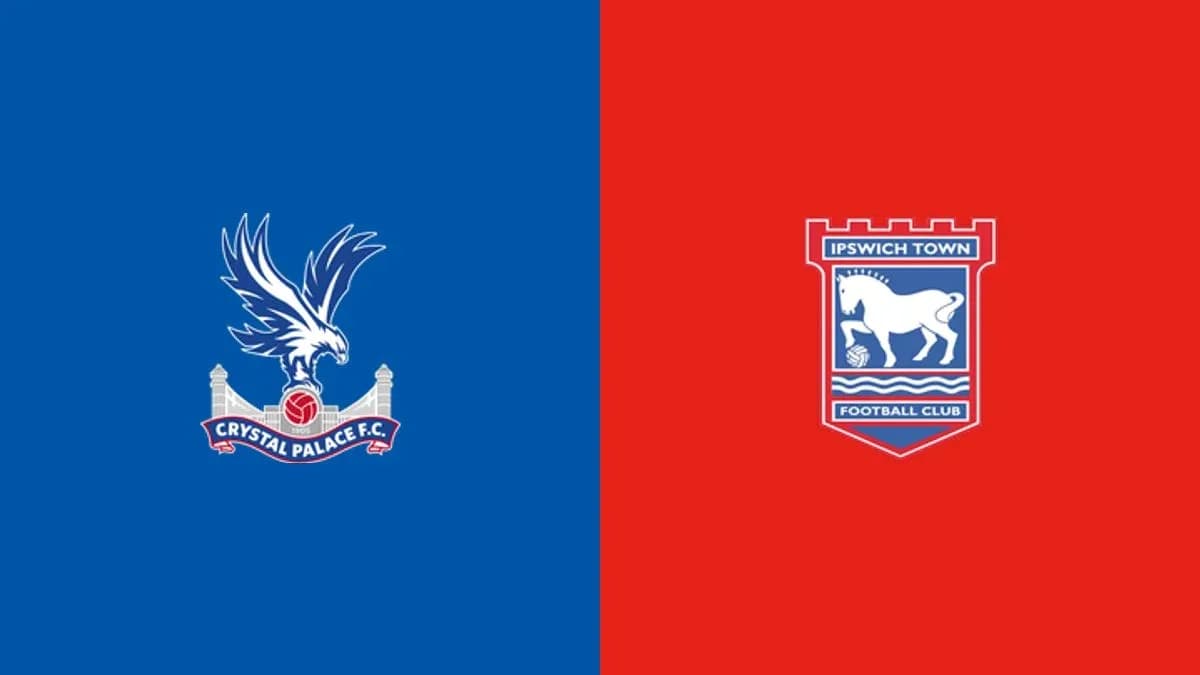 Logos of Crystal Palace and Ipswich Town football clubs Logos of Crystal Palace and Ipswich Town football clubs