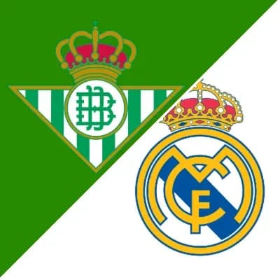 Logos of Real Betis and Real Madrid Logos of Real Betis and Real Madrid