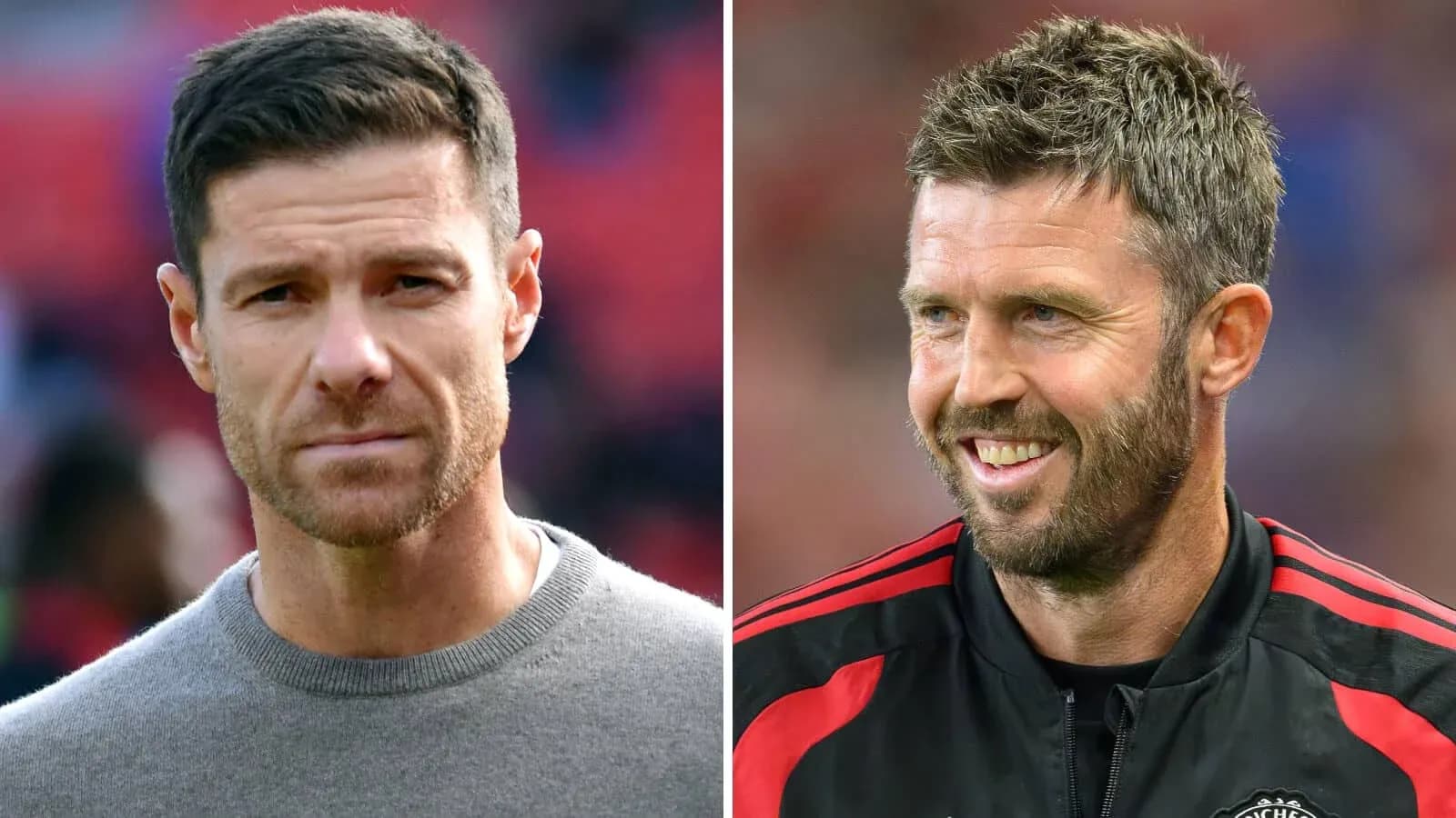 Two football coaches in different outfits Two football coaches in different outfits